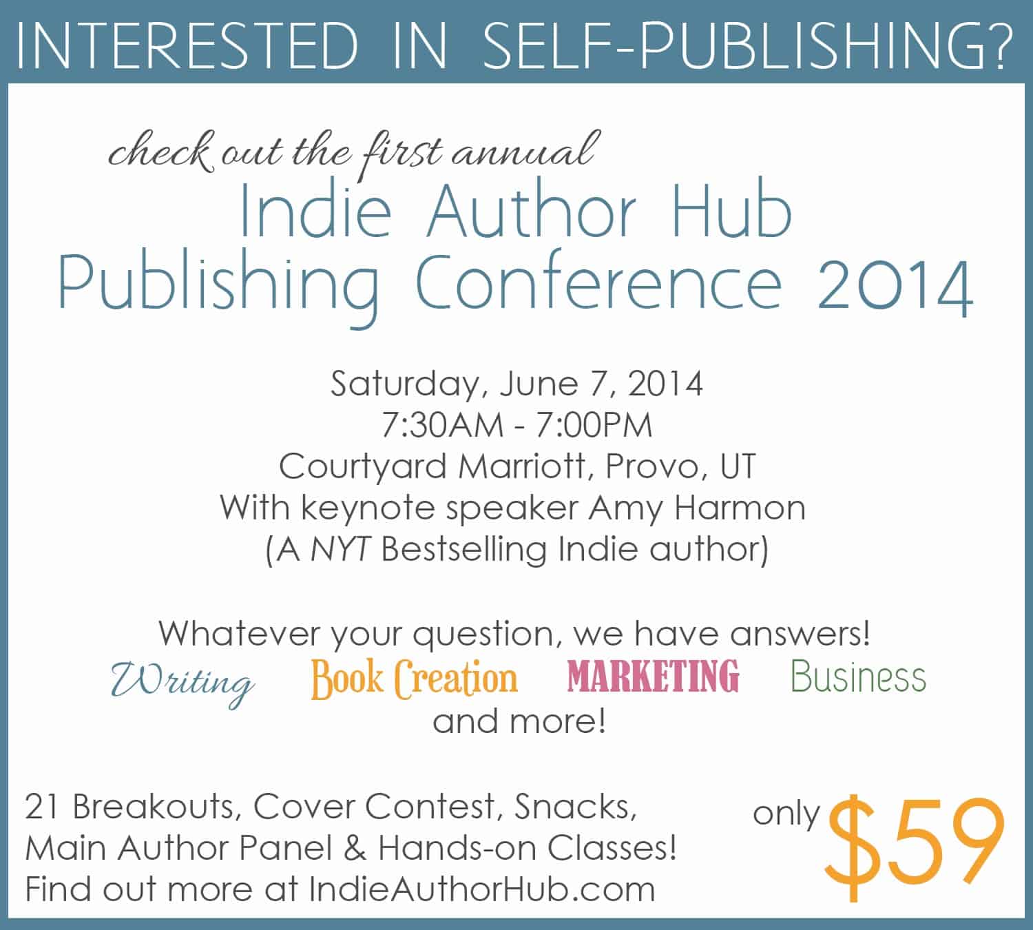 Indie Author Hub conference